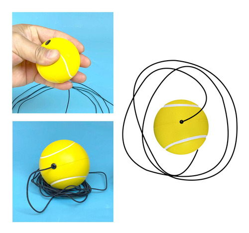 6 Pelota De Tenis Con Pelota De Elástica De Cuerda Para La