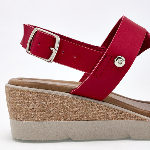 Sandalias Mujer Moramora 1458331 Rojo 125-496