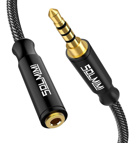 Solmimi Cable De Extensión Para Auriculares De 4 Polos De .