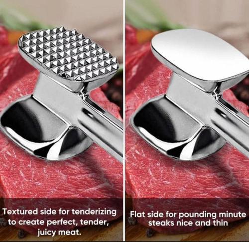 Martillo Ablandador Carne Aplanador Doble Cara Shorbull Rest