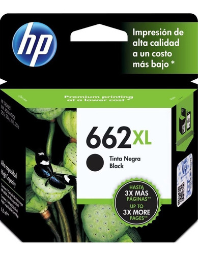 Cartucho Hp 662xl Negro Original Cz105al Nuevo