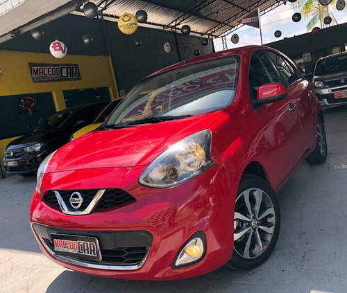 Nissan March 1.6 Sl Automático 2017 Vermelho