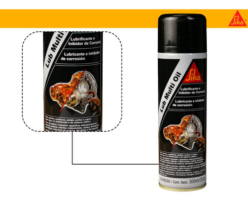 6 Desengripante Spray 300ml Lubrificante Proteg Lub
