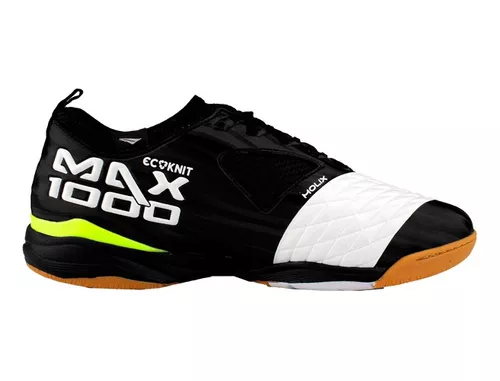 Chuteira Futsal Penalty Max 1000 Ecoknit - Preto+Amarelo