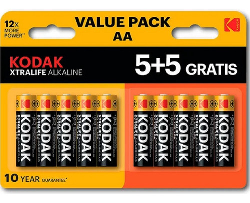 Pila Kodak Alcalina Aa 2, 8 Piezas