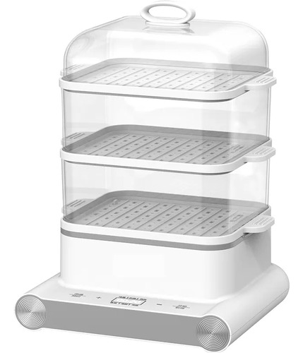 Vaporera Electrica 3 Pisos 18 Litros 800w Con Temporizador