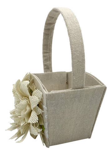 Cesta De Flores Y Cojín Para Anillos De Boda, Encaje Con For