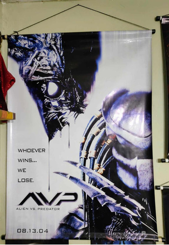 Banner De La Película Alien Vs Depredador 100x75!!