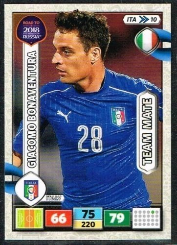 Carta Adrenalyn Xl Road To Rusia 2018 /  Giacomo Bonaventura