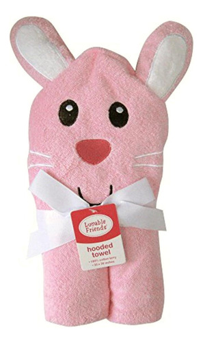 Luvable Friends Toalla Unisex Con Capucha Para Bebé,