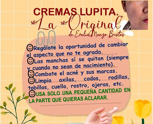 Crema Lupita La Original Acneica Día/noche
