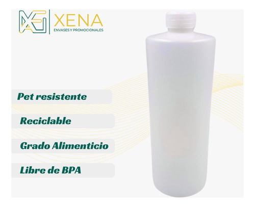 Envase Botella Polietileno 500 Ml Industrial 400 Pzs Mayoreo