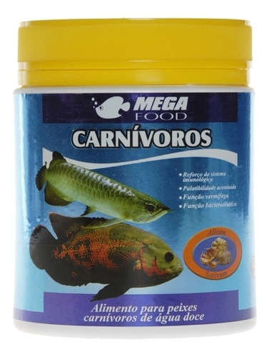 Alimento Para Peixes Carnívoros De Água Doce 75g - Mega Food