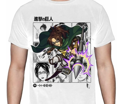 Shingeki No Kyojin - Attack On Titan Hange 1 - Polera Anime