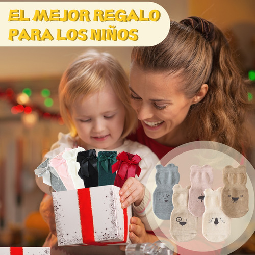 11 Pars Calcetine De Algodón Para Antiderrapantes Ninos Bebé