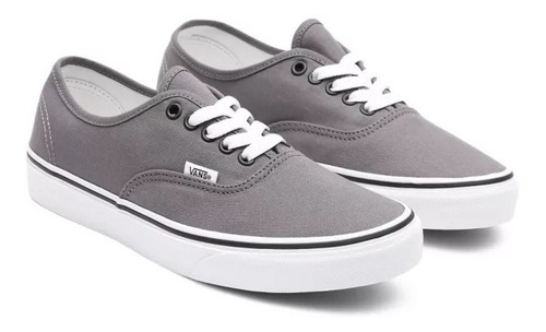 Imagen 3 de 8 de Zapatillas Vans Modelo Authentic Gris Nueva Coleccion
