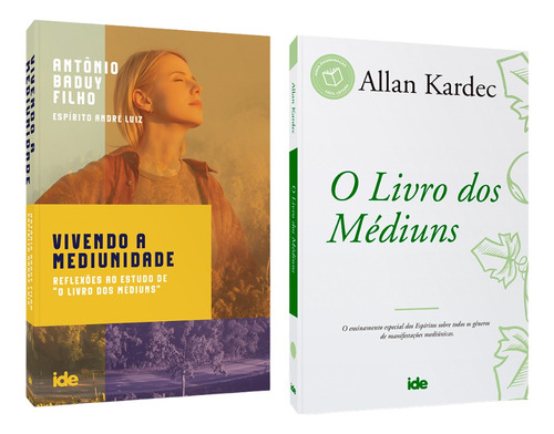 Kit Mediunidade: Vivendo A Mediunidade + Livro Dos Médiuns | Ide Editora