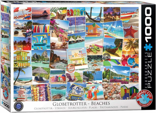 Eurographics Playas Globetrotter Jigsaw Puzzle (1000 Piezas)