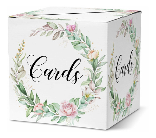 Caja Tarjeta 8  Recepcion Flor Para Cumpleaño Boda Novia 1