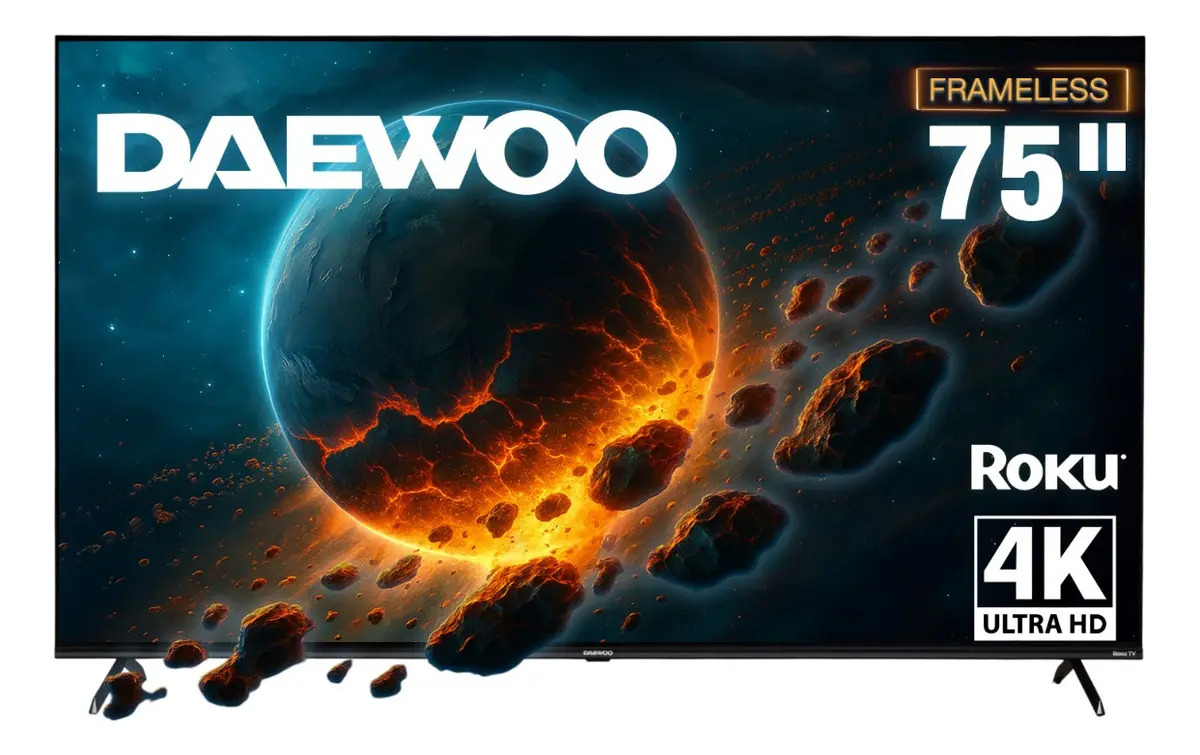 Daewoo Pantalla Smart Tv 75 Uhd 4 Hdmi 2 Usb 1 Av Daw75urf