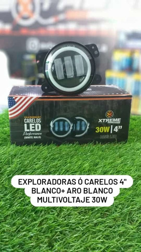  Faros Leds 4 PuLG., Redondos Ojos De Angel (par)