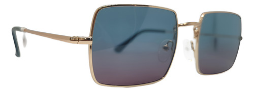 Anteojo De Sol Lisbon Rayen C4 Océano Azul Y Lilsña Azul Y Lila Dorado Brillo Dorado Brillo