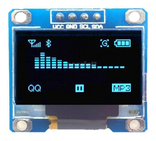 Display Oled 0.96 Azul Gráfico I2c 128x64 Arduino Raspberry
