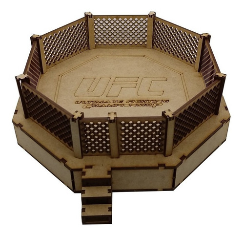 Quebra Cabeça 3d Octogono Ufc Mdf