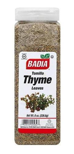 Tomillo Badia 226.8 Gr. Thyme Leaves
