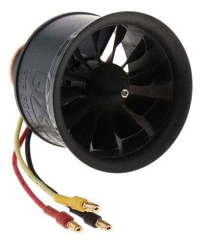 2 Piezas 50mm Ventilador De Conducto 12 Hélice Motor Sin