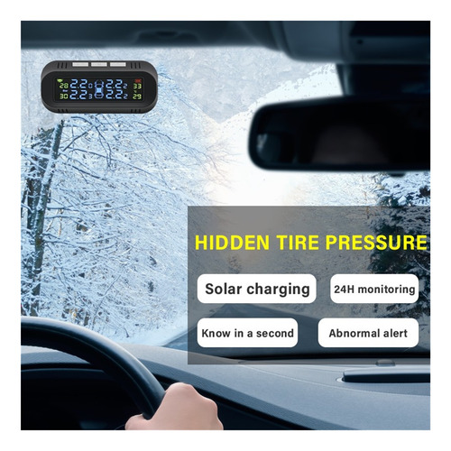 Coche Solar Tpms Sistema De Monitor De Presión De Neumáticos