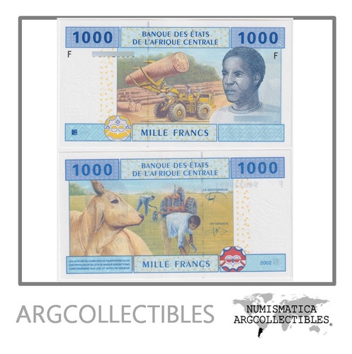Guinea Ecuatorial Billete 1.000 Francos 2002 P-507f Unc