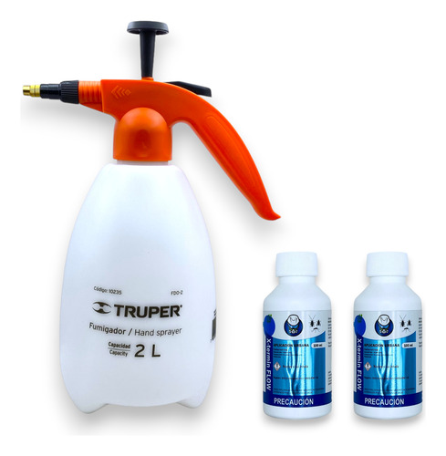 2 X Termin Flow 100ml Insecticida + Fumigador Truper 2lts