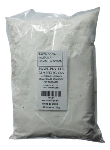 Harina De Mandioca 1 Kg Lleve 3 Pague Solo 2