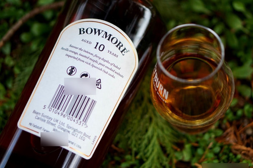 Whisky Bowmore 10 Años Dark Intense Islay Origen Escocia.