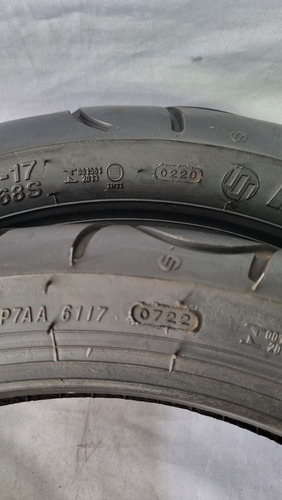 Par De Pneu Maggion Sport 130/70 17 E 100/80 17 Original Usa (Usado)