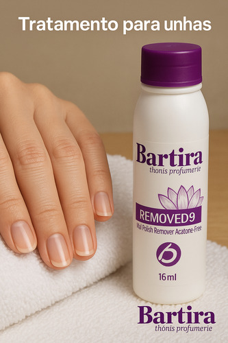 Kit 6 Removedor De Esmalte Com Acetona Bartira 500 Ml