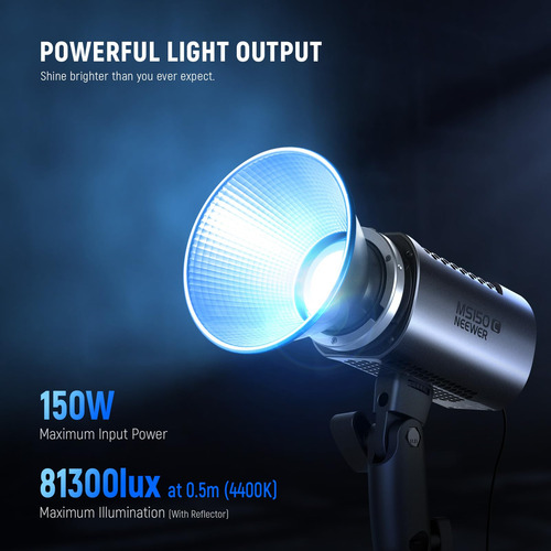 Lámpara De Vídeo Led Neewer Ms150c Rgbww 150w Con Control 27