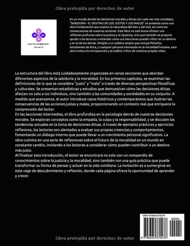Sabiduria - El Destino De Los Justos Y Los Malos (spanish Ed