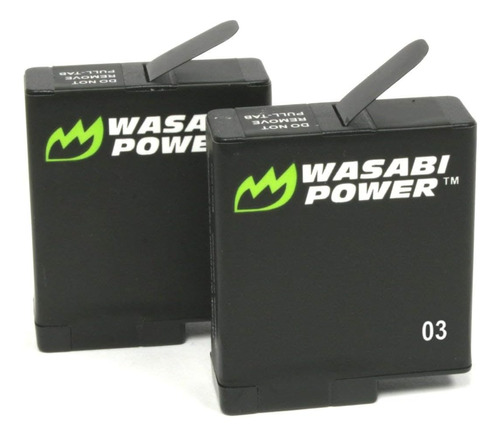 2 Baterias Wasabi Power Para Gopro Hero 7/6/5 Black 