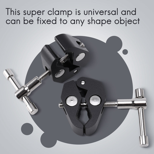 Paquete De 2 Pinzas Super Clamp Crab Para Fotografía Con 1/4
