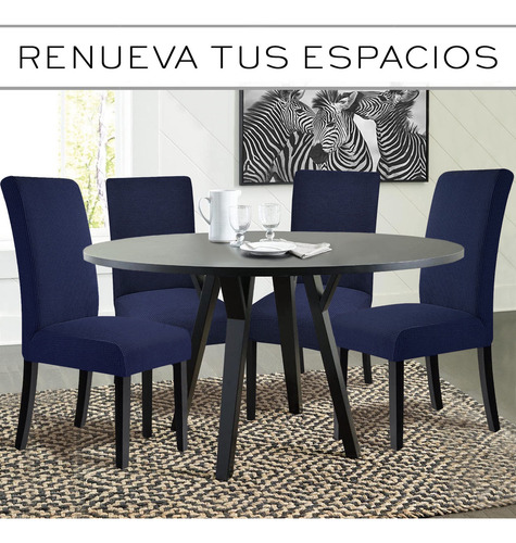 Cubresilla Nube Removibles color Azul marino pack 6 unidades