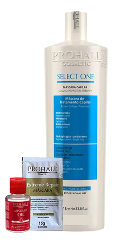 Select One Progressiva Prohall S/ Formol 1 Lt + Brinde Oleo