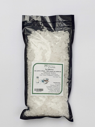 Pack 2 Bolsas De 5k Sal D Mar En Grano Sin Yodar Ni Fluorar