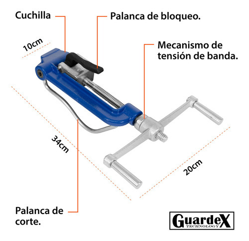 Flejadora Tensionadora Manual Tipo Band-it Flejes 1 1/4