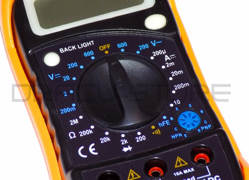 Imagen 4 de 10 de Tester Multimetro Digital Gralf Dt850l Hold Diodo Buzzer