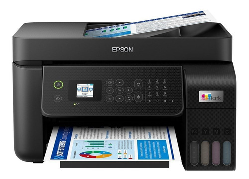 Imagen 1 de 2 de Impresora a color multifunción Epson EcoTank L5290 con wifi negra 220V