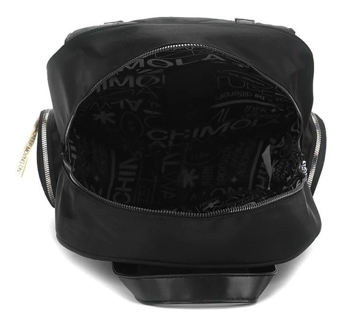 Imagen 4 de 5 de Mochila Mujer Urbana Chimola Bolsillos Negra