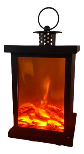 Fanal Simil Fuego 25 Cm Farol Con Panatalla Led Pila O Usb