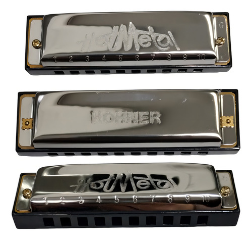 Armonica Hohner Hot Metal G (Sol) color plata